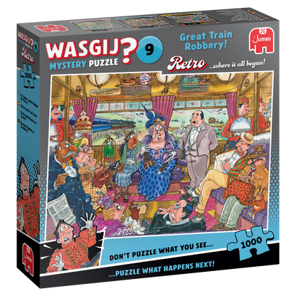 Wasgij Retro Mystery 9  Great Train Robbery 1000 Piece Jigsaw Puzzle