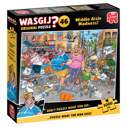 PRE-ORDER Wasgij Original 46 Middle Aisle Madness 1000 Piece Jigsaw Puzzle