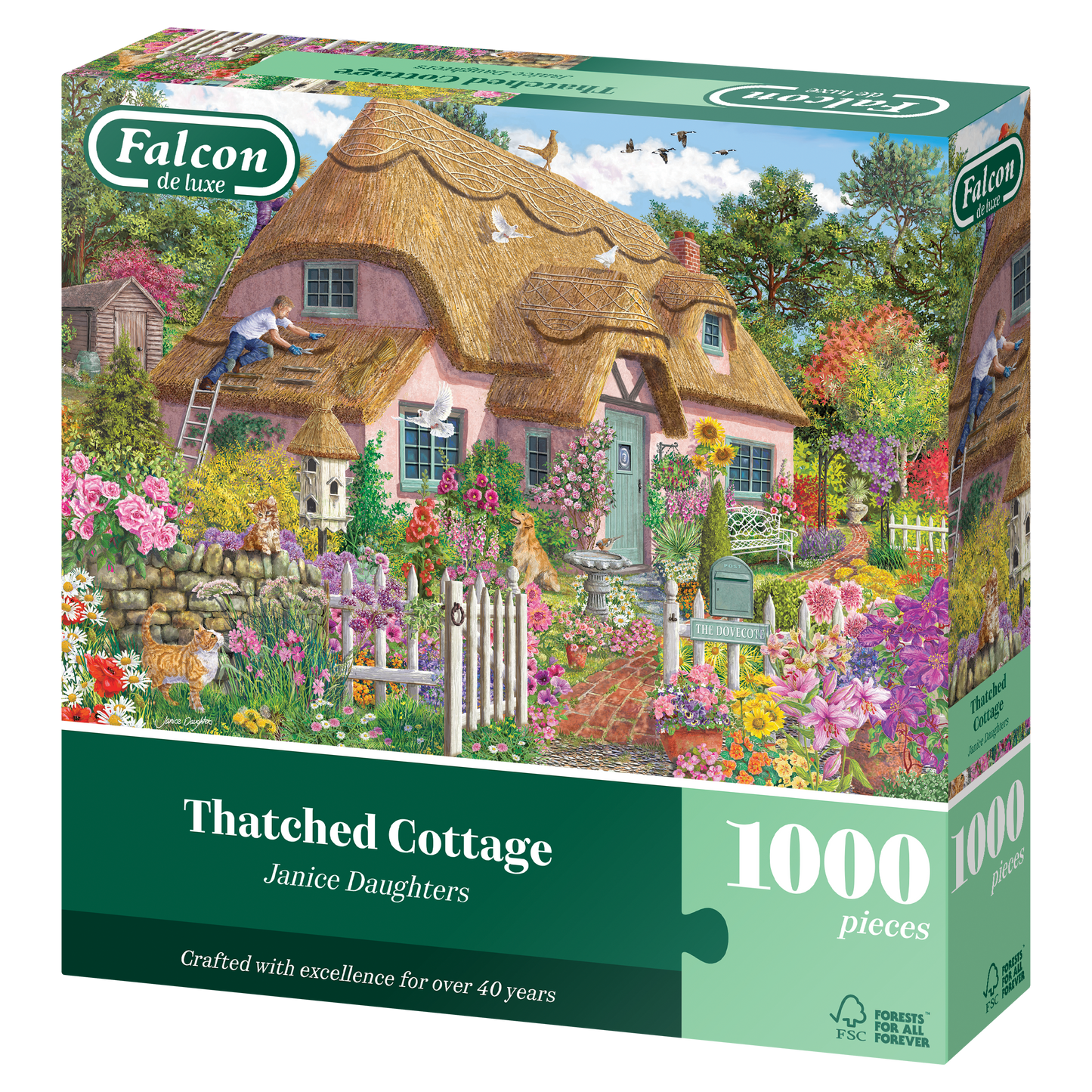 Thatched Cottage 1000 Piece Jigsaw Puzzle