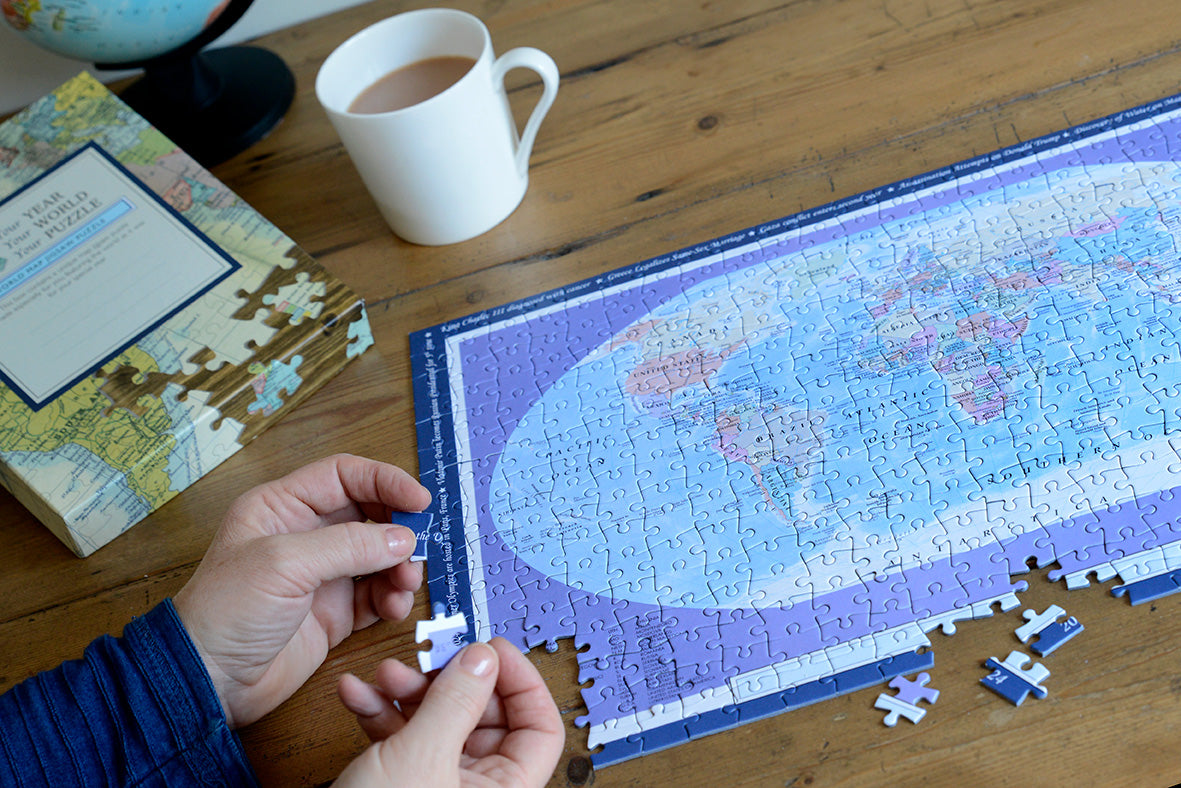 Personalised World Map 400 Piece Puzzle