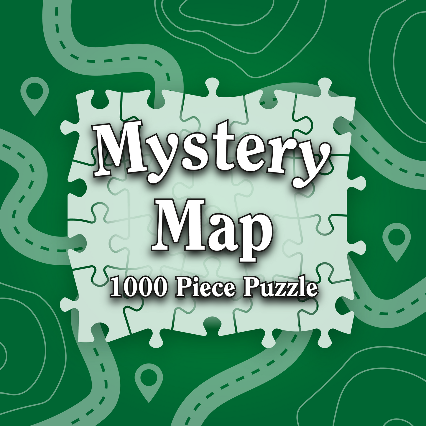 Mystery Jigsaw Puzzle - Map Themed 1000 Piece