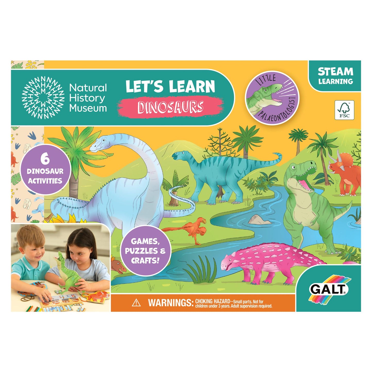 Natural History Museum Let's Learn Dinosaurs Activity Pack