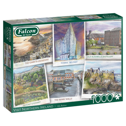 Falcon de luxe   Visit Northern Ireland 1000 Piece Jigsaw Puzzle