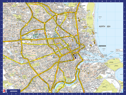 A to Z Map of Aberdeen 1000 Piece Jigsaw