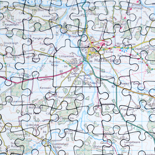 Hometown UK Map Jigsaw Puzzle