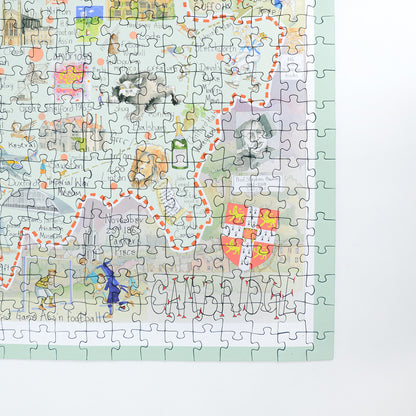 Tim Bulmer's Map of Cambridge 1000 Piece Jigsaw Puzzle