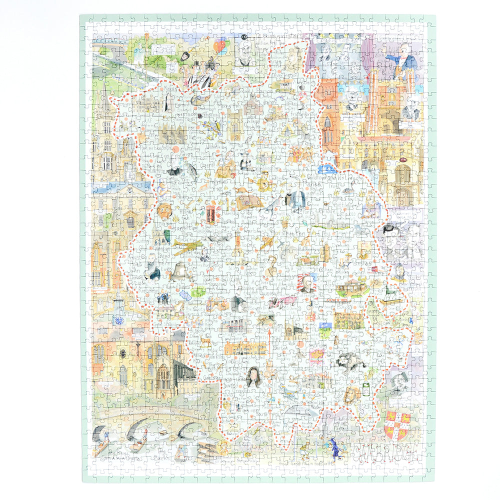 Tim Bulmer's Map of Cambridge 1000 Piece Jigsaw Puzzle