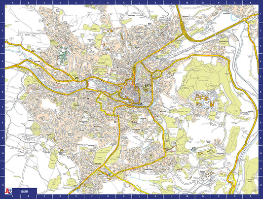 A to Z Map of Bath 1000 Piece Jigsaw