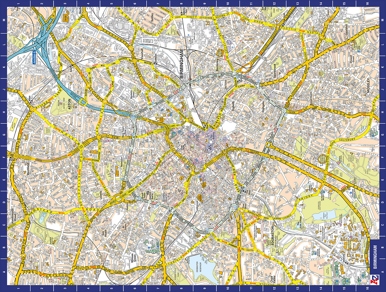 A to Z Map of  Birmingham 1000 Piece Jigsaw