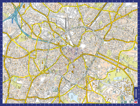 A to Z Map of Birmingham 1000 Piece Jigsaw