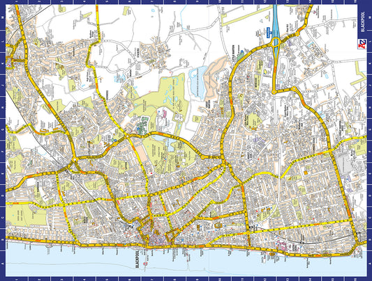 A to Z Map of  Blackpool 1000 Piece Jigsaw