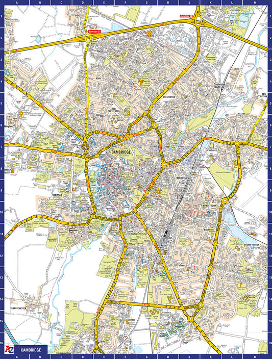 A to Z Map of  Cambridge 1000 Piece Jigsaw