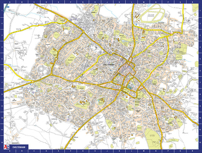 A to Z Map of  Cheltenham 1000 Piece Jigsaw