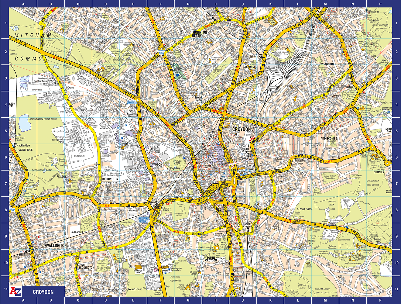 A to Z Map of Croydon 1000 Piece Jigsaw