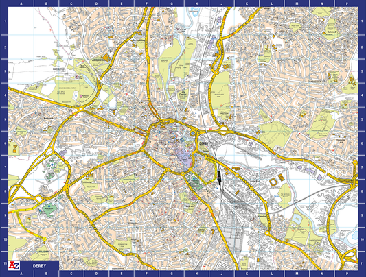 A to Z Map of Derby 1000 Piece Jigsaw