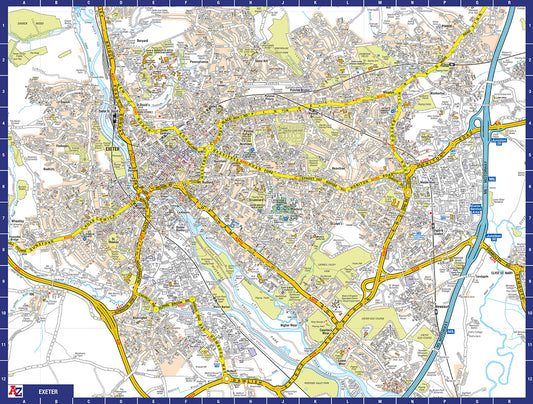 A to Z Map of  Exeter 1000 Piece Jigsaw