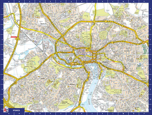 A to Z Map of Ipswich 1000 Piece Jigsaw