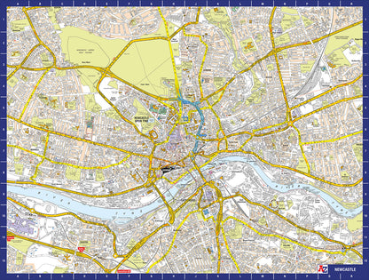 A to Z Map of  Newcastle 1000 Piece Jigsaw