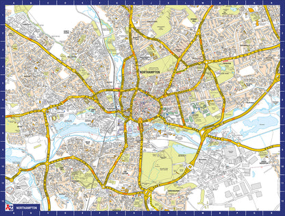 A to Z Map of Northampton 1000 Piece Jigsaw