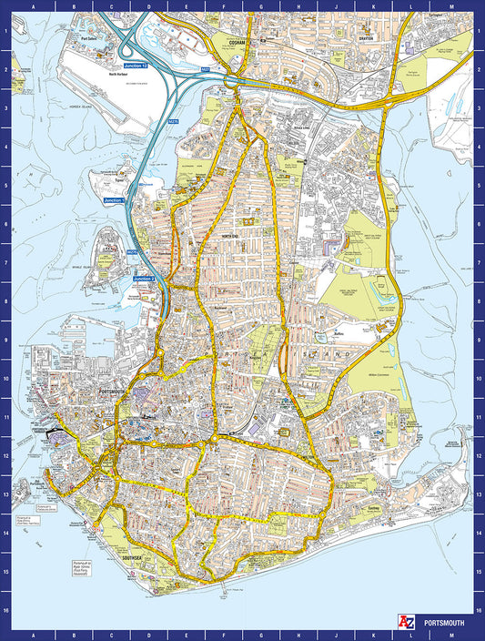 A to Z Map of  Portsmouth 1000 Piece Jigsaw