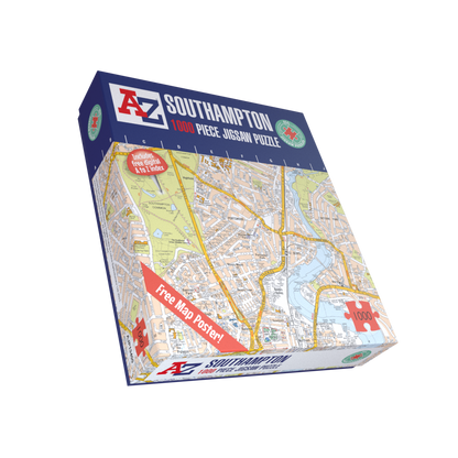 A to Z Map of  Southampton 1000 Piece Jigsaw