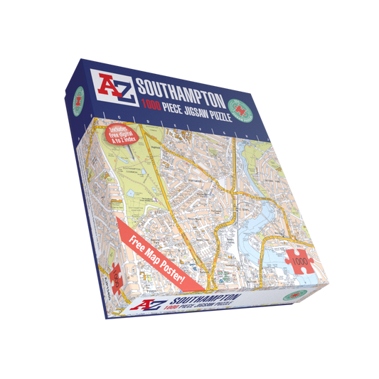 A to Z Map of  Southampton 1000 Piece Jigsaw