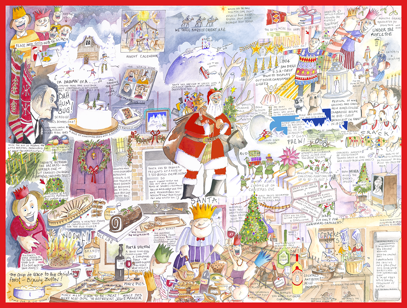 Tim Bulmer Christmas - 300 Piece Wooden Puzzle