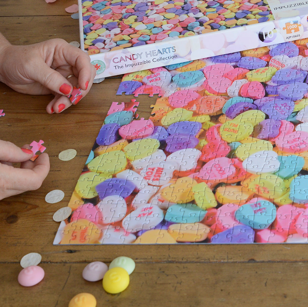 Candy Hearts  - Impuzzible No.10   - 1000 Piece Jigsaw Puzzle