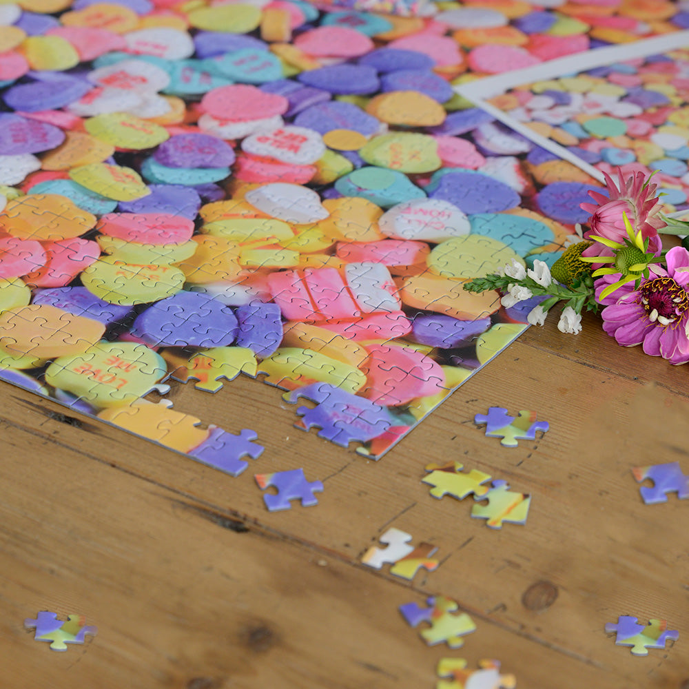 Candy Hearts  - Impuzzible No.10   - 1000 Piece Jigsaw Puzzle