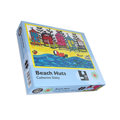 "Beach Hut" Sight Impaired 28 Piece Jigsaw Puzzle