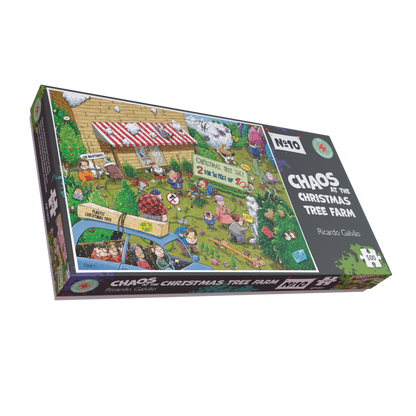 Chaos at Christmas Tree Farm - No. 10 1000 or 500 Piece Jigsaw Puzzle