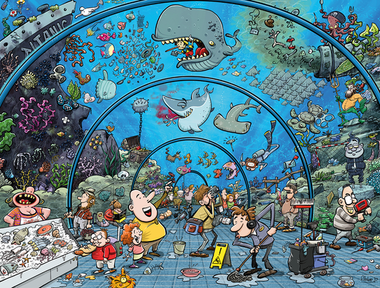 Chaos at the Aquarium 1000 Piece Jigsaw Puzzle - Chaos no. 21