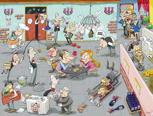 Chaos on Valentine's Day - No.5 1000 or 500 Piece Jigsaw Puzzle