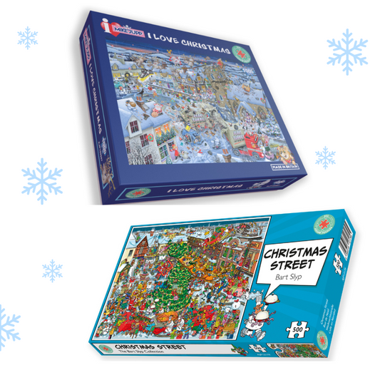 Comical Christmas 2 x 1000 Piece Jigsaw Puzzle Bundle