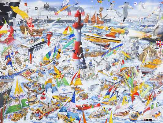 Mike Jupp I Love Boats 1000 Piece Jigsaw Puzzle