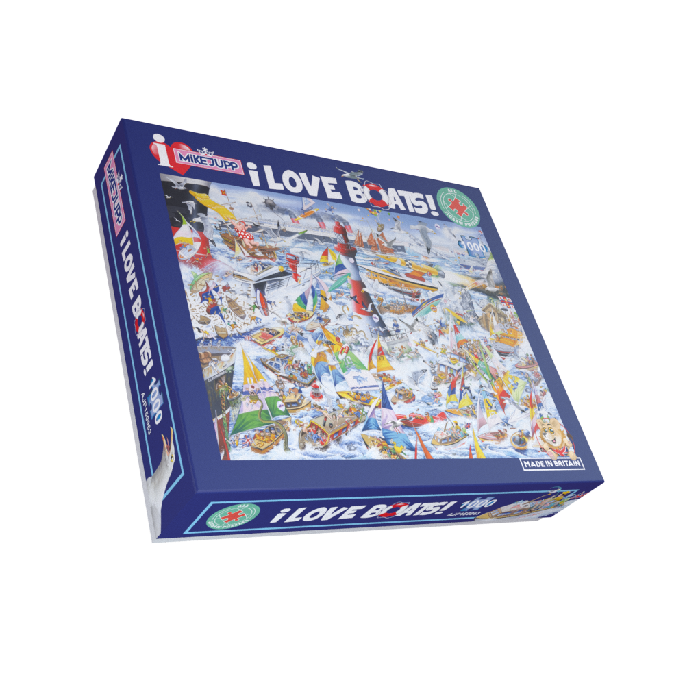 Mike Jupp I Love Boats 1000 Piece Jigsaw Puzzle