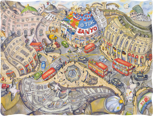 Piccadilly Circus - Wendy Brown 1000 Piece Jigsaw Puzzle