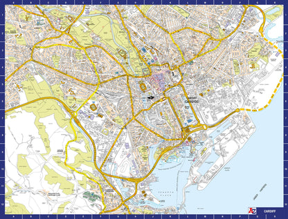 A to Z Map of  Cardiff 1000 Piece Jigsaw