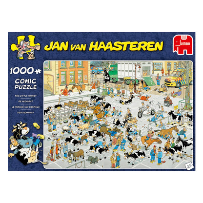 Jan Van Haasteren Cattle Market 1000 Piece Jigsaw Puzzle