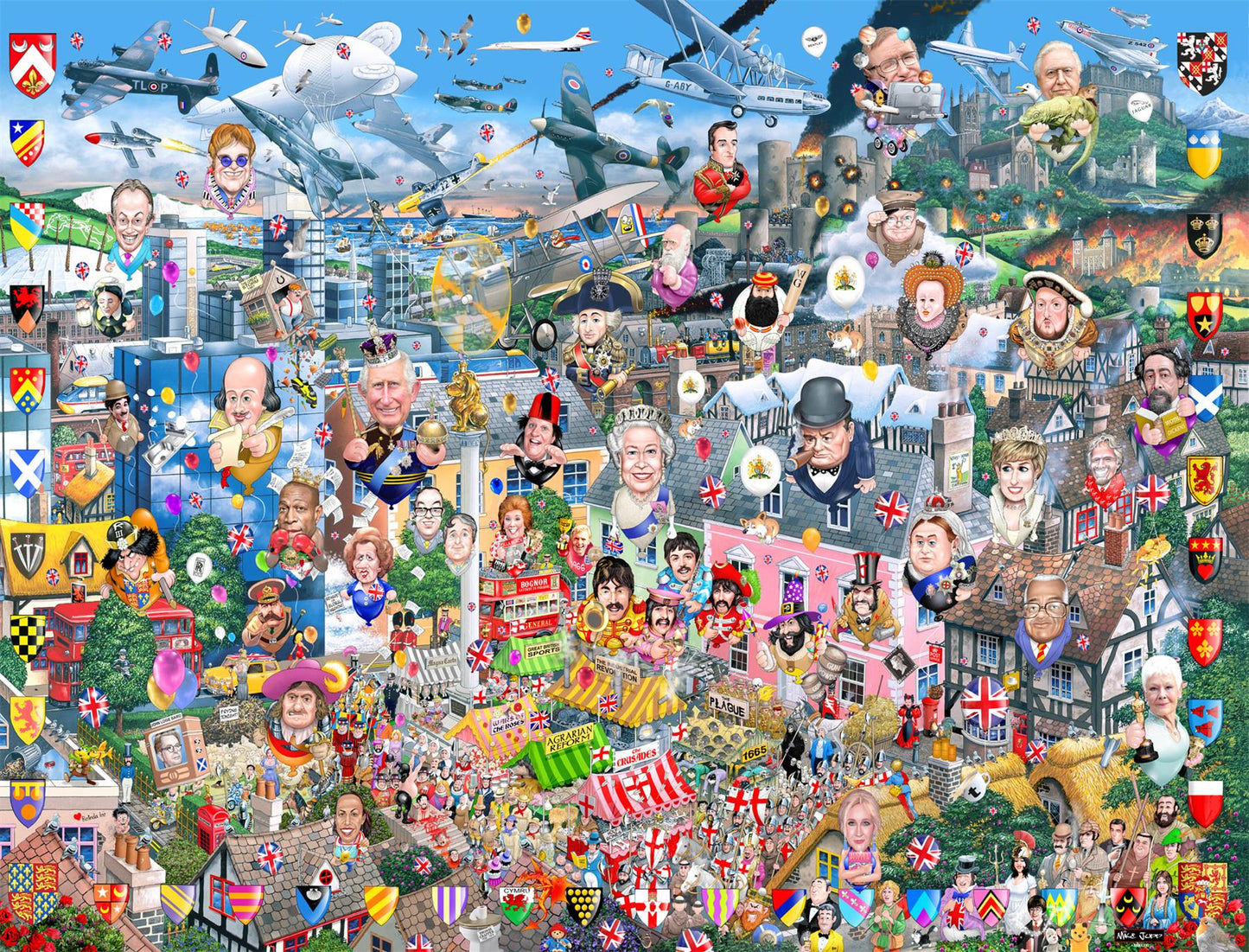 Mike Jupp I Love GB Too! 1000 Piece Jigsaw Puzzle