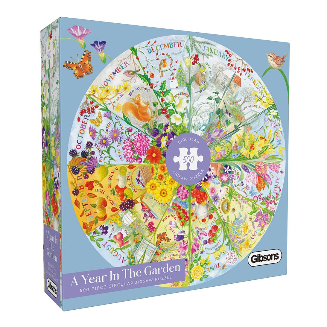 A year in the garden 500 Piece Jigsaw Puzzle