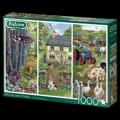 Falcon de luxe  Woodland Farm 1000 Piece Jigsaw Puzzle