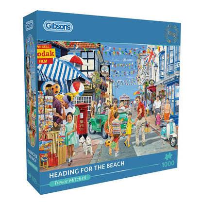 Heading for the beach  1000 Piece Jigsaw Puzzle