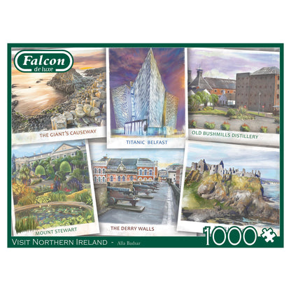 Falcon de luxe   Visit Northern Ireland 1000 Piece Jigsaw Puzzle