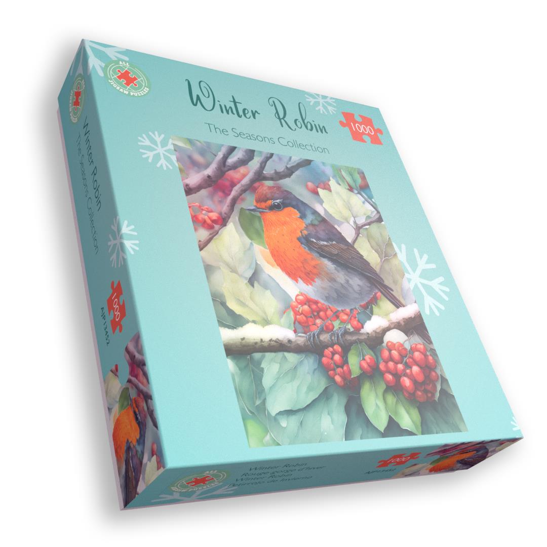 Winter Robin 1000 Piece Jigsaw Puzzle