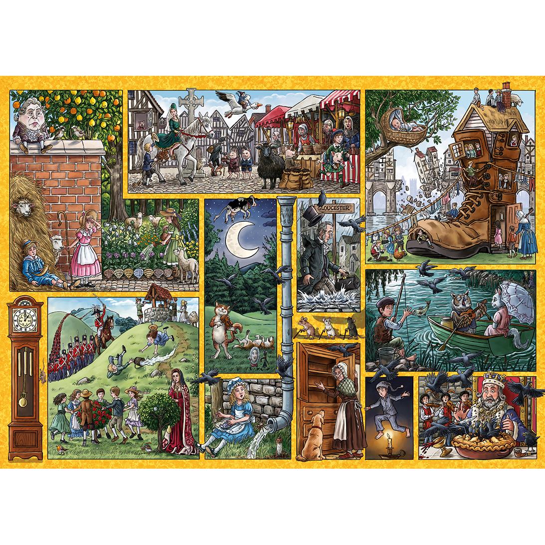 Nursery Rhymes through time  1000 Piece Jigsaw Puzzle