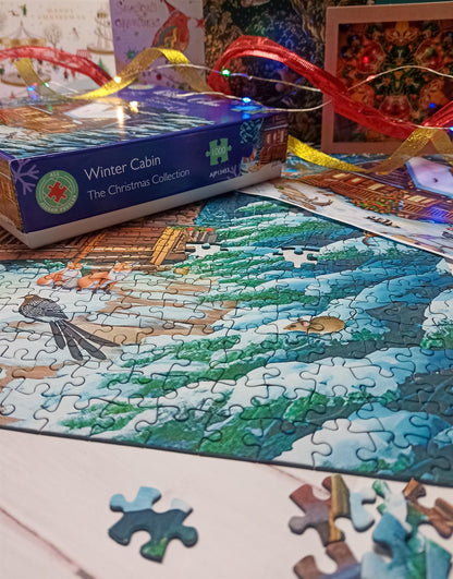 Winter Cabin 1000 Piece Jigsaw Puzzle