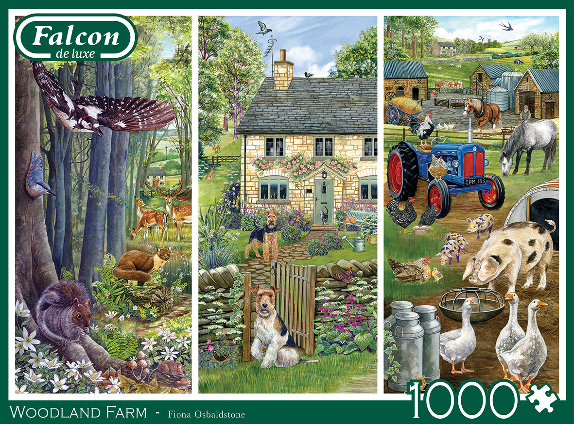 Falcon de luxe  Woodland Farm 1000 Piece Jigsaw Puzzle