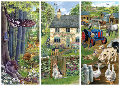 Falcon de luxe  Woodland Farm 1000 Piece Jigsaw Puzzle