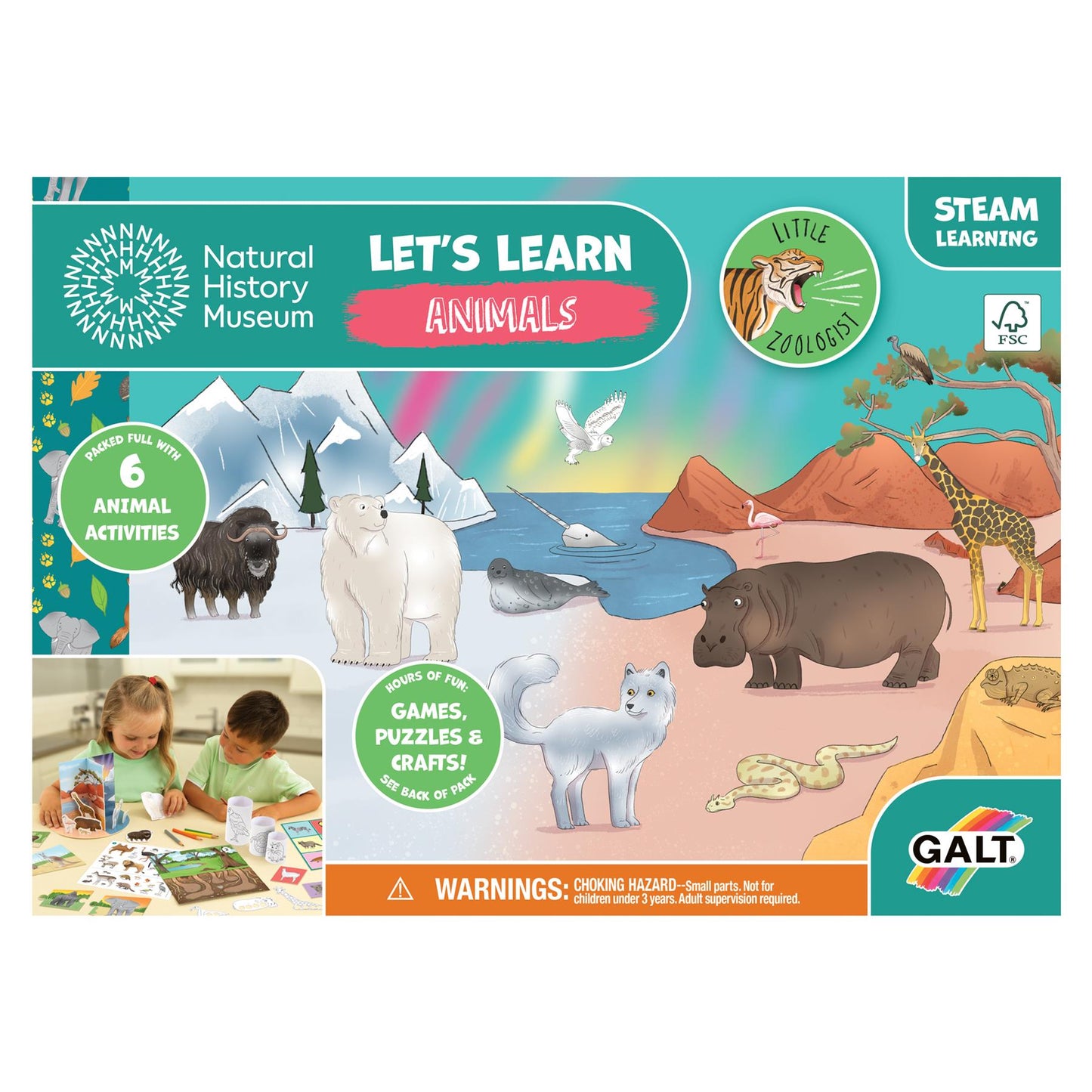 Natural History Museum Let's Learn Animals Activity Pack